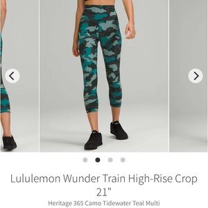 Lululemon Wunder Train Crop HR Tight